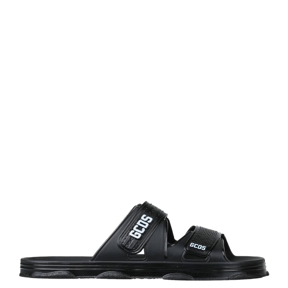 GCDS Black Sandals Minimalist Design